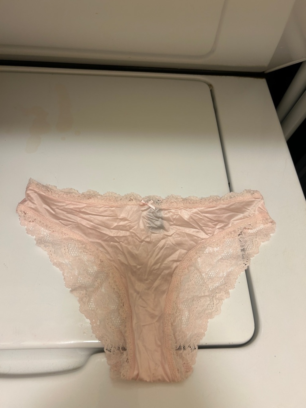 Victoria Secret Lace Trim Cheekini Panty - Blush Pink